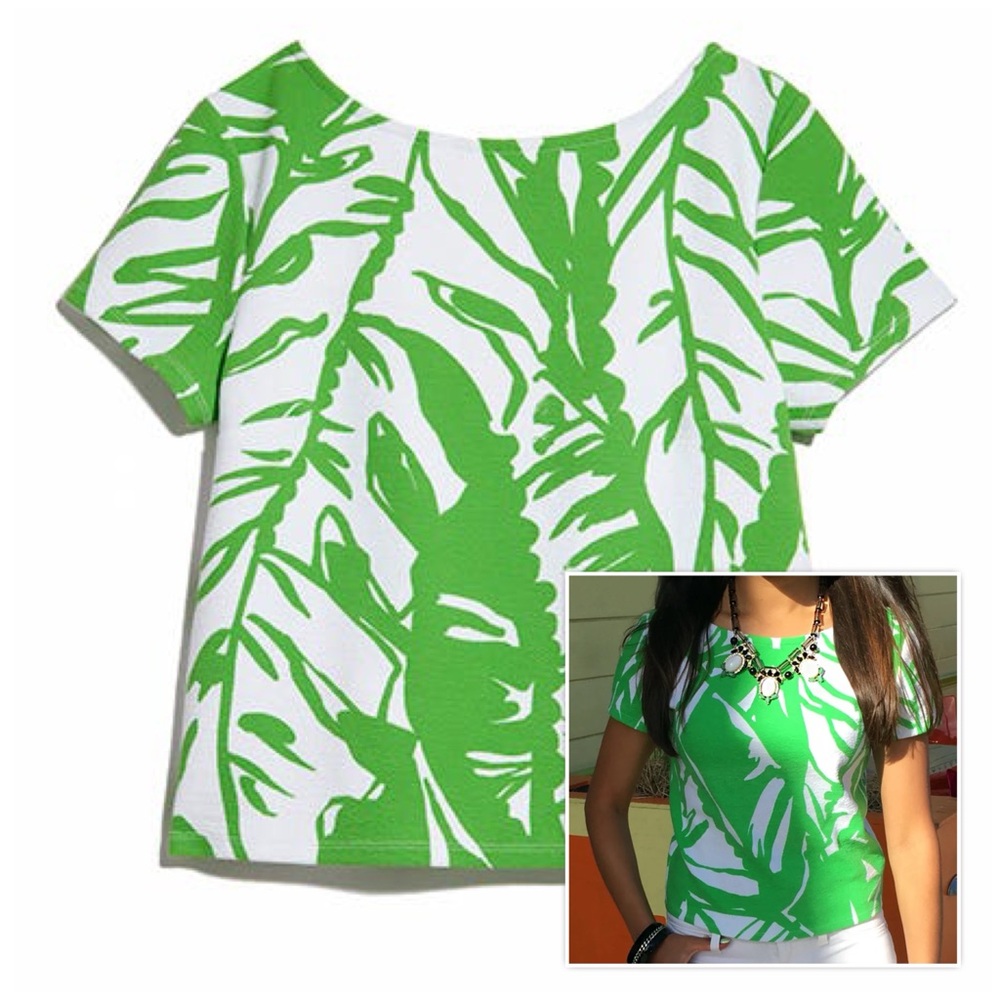 LILLY PULITZER for TARGET Ponte Crop Top in Boom Boom